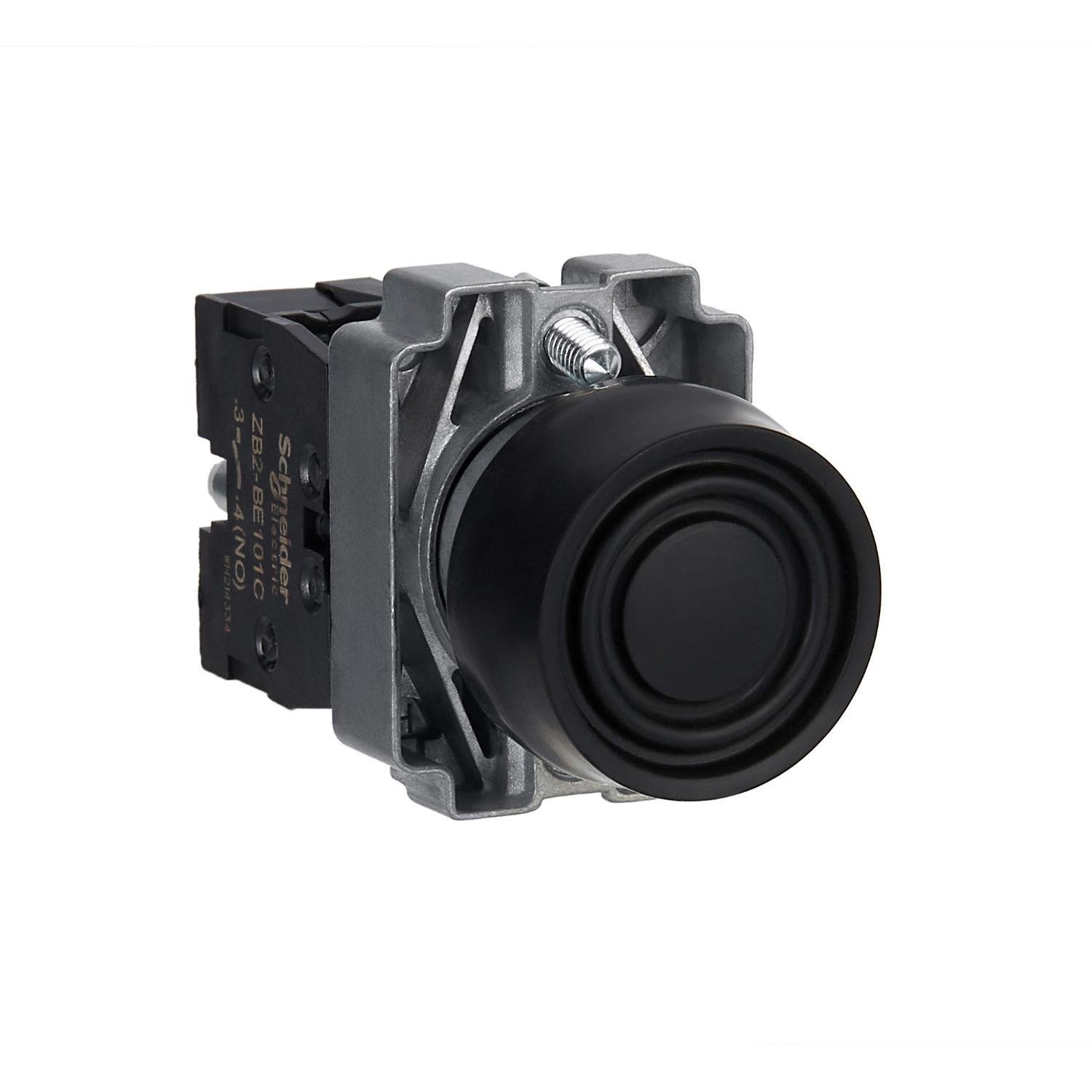 Кнопка управления Schneider Electric Easy Harmony XB2 1NO 22 мм без подсветки металл с защитой Черный (XB2BP21C) Кнопка управления Schneider Electric Easy Harmony XB2 1NO 22 мм без подсветки металл с защитой Черный (XB2BP21C)