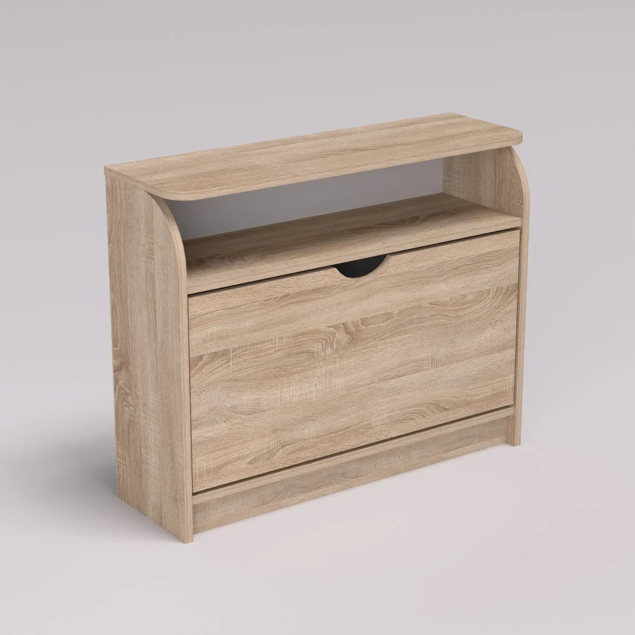 Тумба для обуви Kontinent No3 80х25х65 см Дуб Сонома (53389779) - фото 5 Тумба для обуви Kontinent No3 80х25х65 см Дуб Сонома (53389779) - фото 5