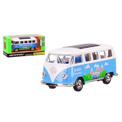 Автобус металлический из серии Автопром 12 см Blue (153424)