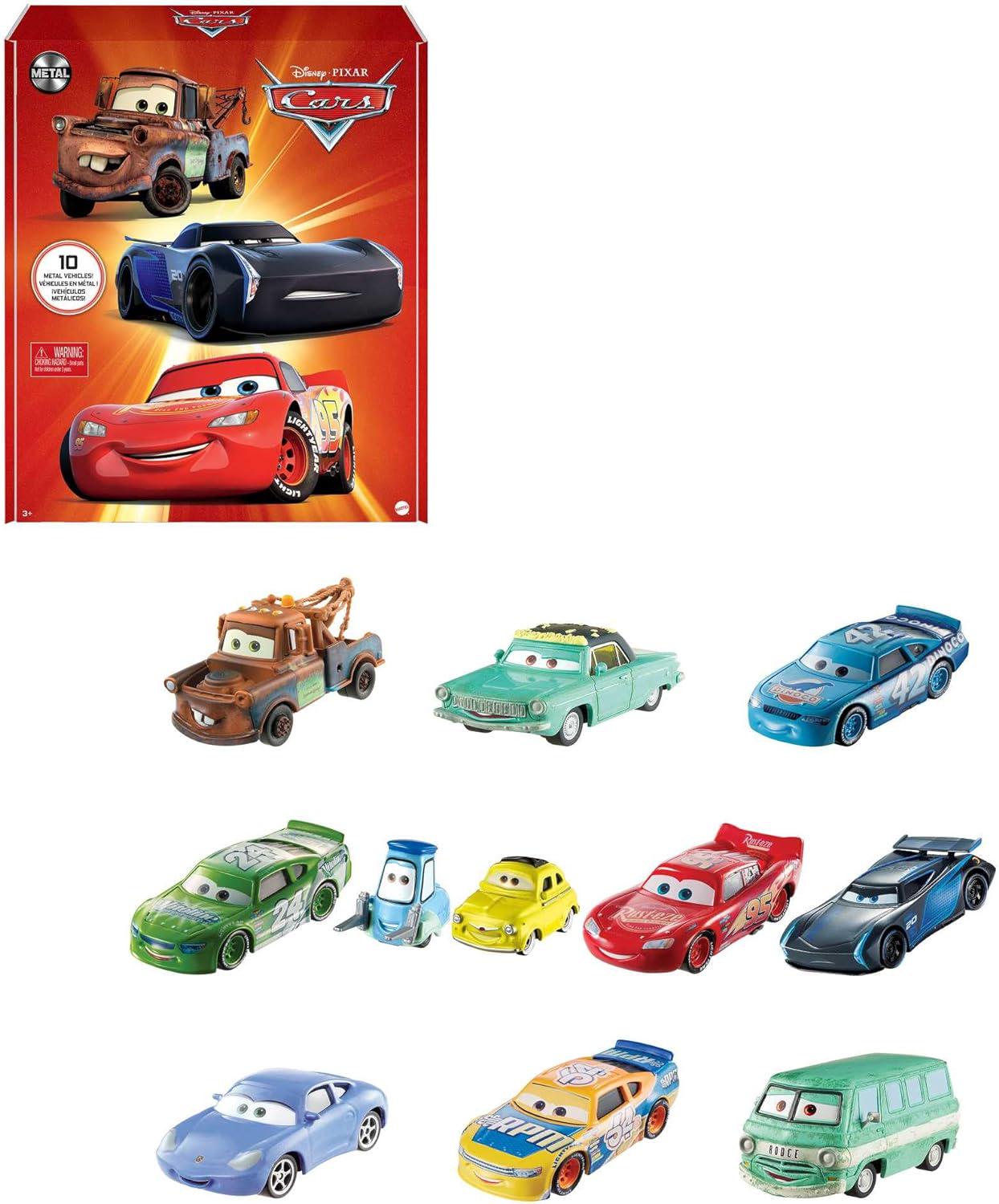 Игрушечный набор автомобилей Тачки Mattel Disney Pixar Cars 10 Metal Vehicles 10 шт.