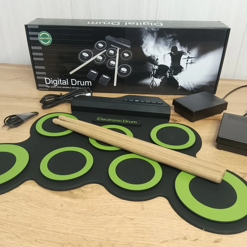 Барабаны электронные портативные USB 43x28x2,7 см (VEN-1124-C9)