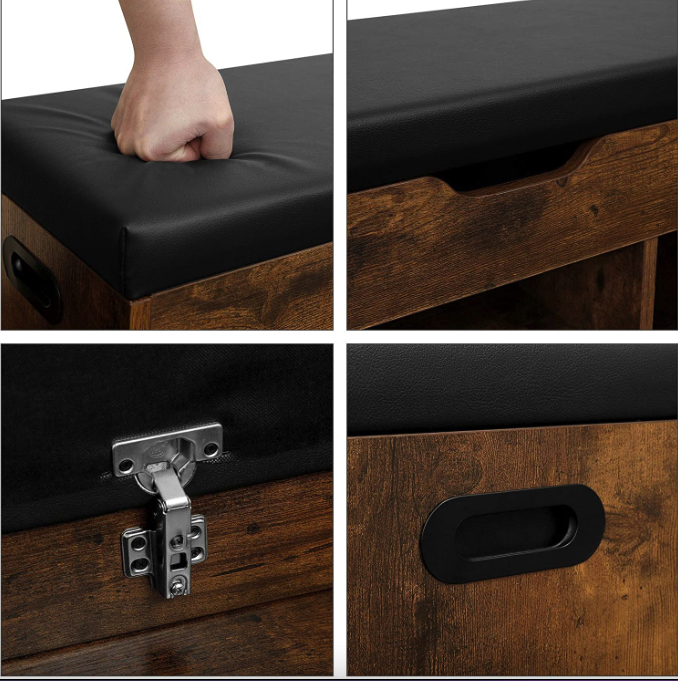 Тумба для обуви с мягким сиденьем Leobert Gerbor Loft (4628) - фото 3 Тумба для обуви с мягким сиденьем Leobert Gerbor Loft (4628) - фото 3