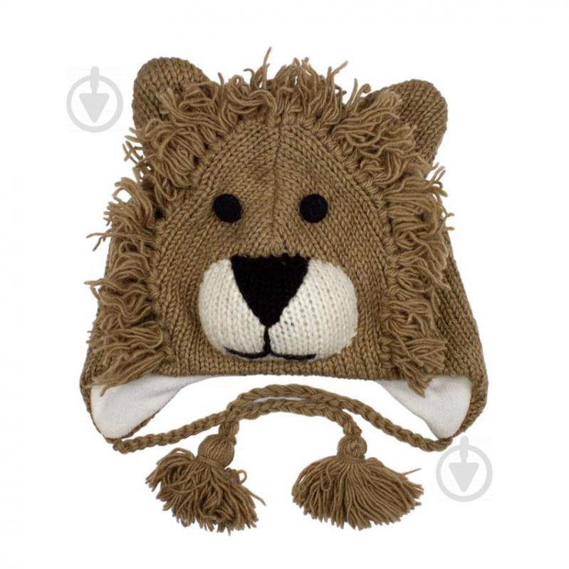 Шапка с ушками детская Kathmandu Animals Leo Оne size Коричневый (22946)