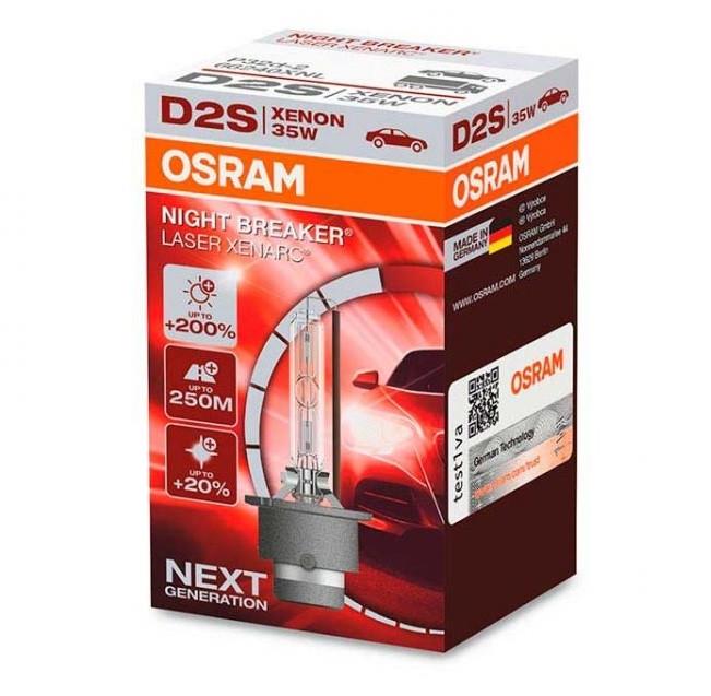 Автолампа D2S Night Breaker Laser+200 85V 35W P32d-2 (66240XNL)