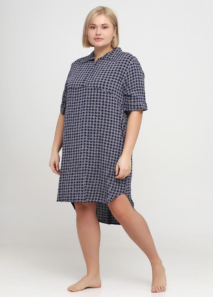 Халат Wild Love 54 Серый/Синий (81434)