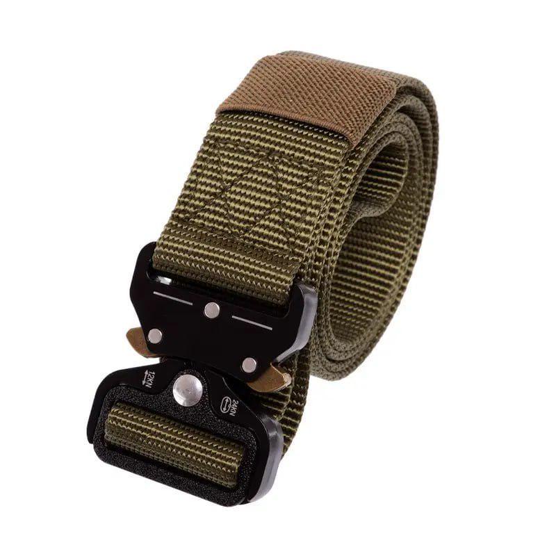 Ремень Tactical Belt с быстросъемной магнитной пряжкой 125x3,8 см Олива (TY-6841-1)