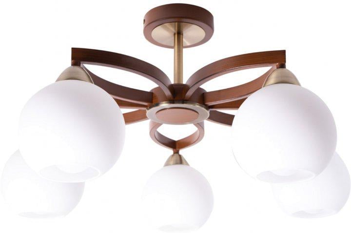 Люстра Altalusse INL-9268C-05 Antique Brass/Walnut (8599879903151)