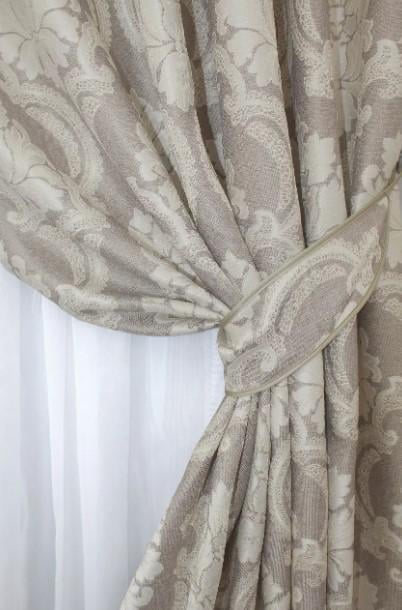 Шторы в гостиную/спальню Корона Мария лен 1,5х2,7 м 2 шт. Капучино/Бежевый (1269ш) - фото 2 Шторы в гостиную/спальню Корона Мария лен 1,5х2,7 м 2 шт. Капучино/Бежевый (1269ш) - фото 2