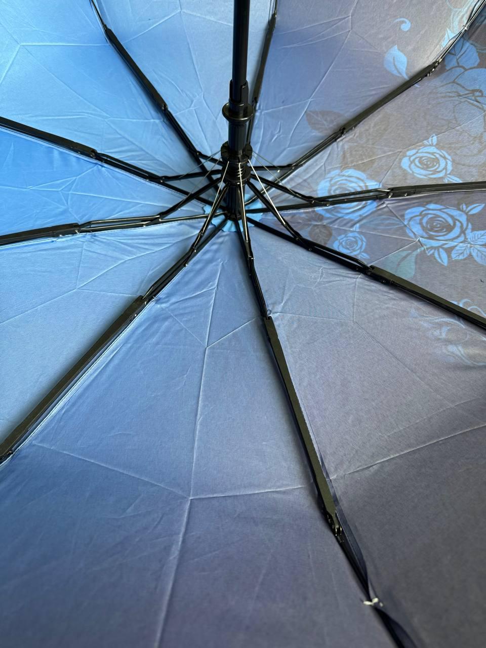 Парасолька жіноча напівавтоматична Срібний Дощ 9 спиць Синій (6025/1) - фото 5 Парасолька жіноча напівавтоматична Срібний Дощ 9 спиць Синій (6025/1) - фото 5