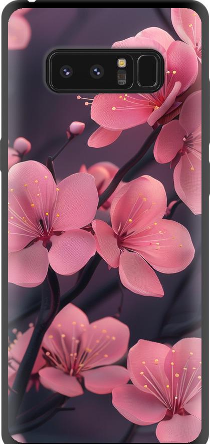 Чехол на Samsung Galaxy Note 8 Пурпурная сакура (6075b-1020-42517)