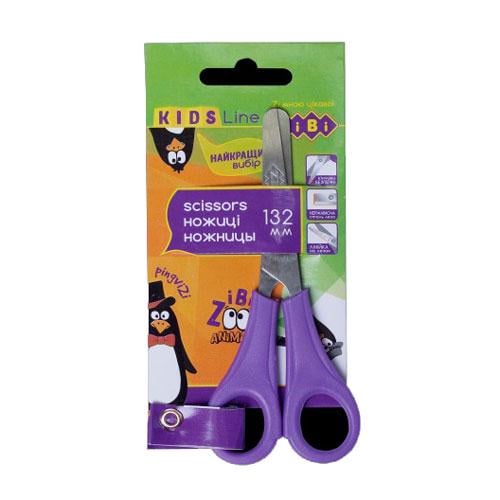 Ножиці дитячі з лінійкою ZiBi Kids Line 13,2 см Фіолетовий (ZB.5001-07)