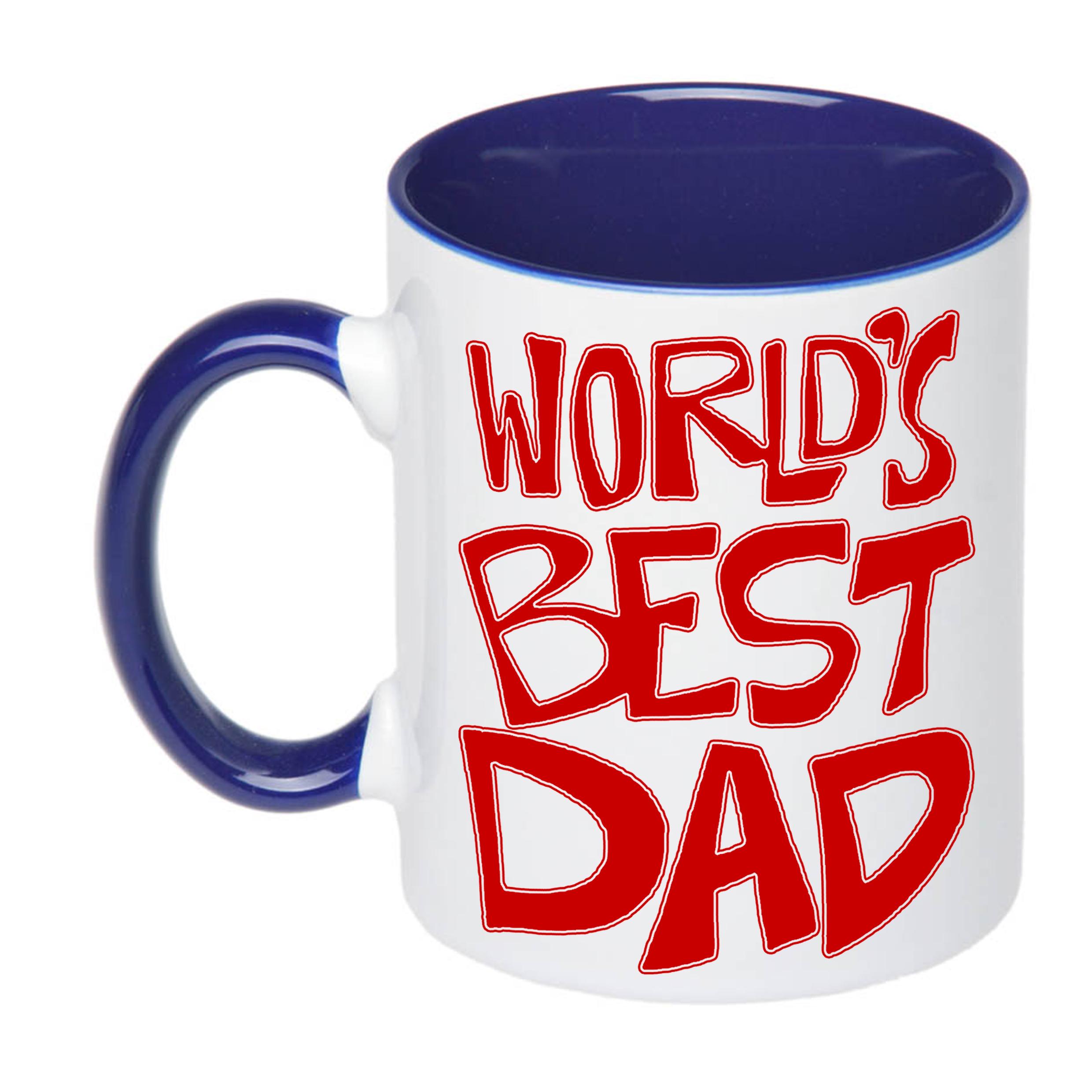 Чашка с печатью World's best dad 330 мл Синий (23795) Чашка с печатью World's best dad 330 мл Синий (23795)
