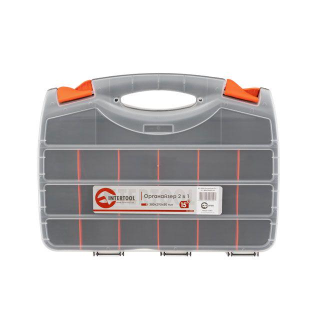 Органайзер для інструментів Intertool BX-4005 15" 2в1 380x290x80 мм - фото 3 Органайзер для інструментів Intertool BX-4005 15" 2в1 380x290x80 мм - фото 3