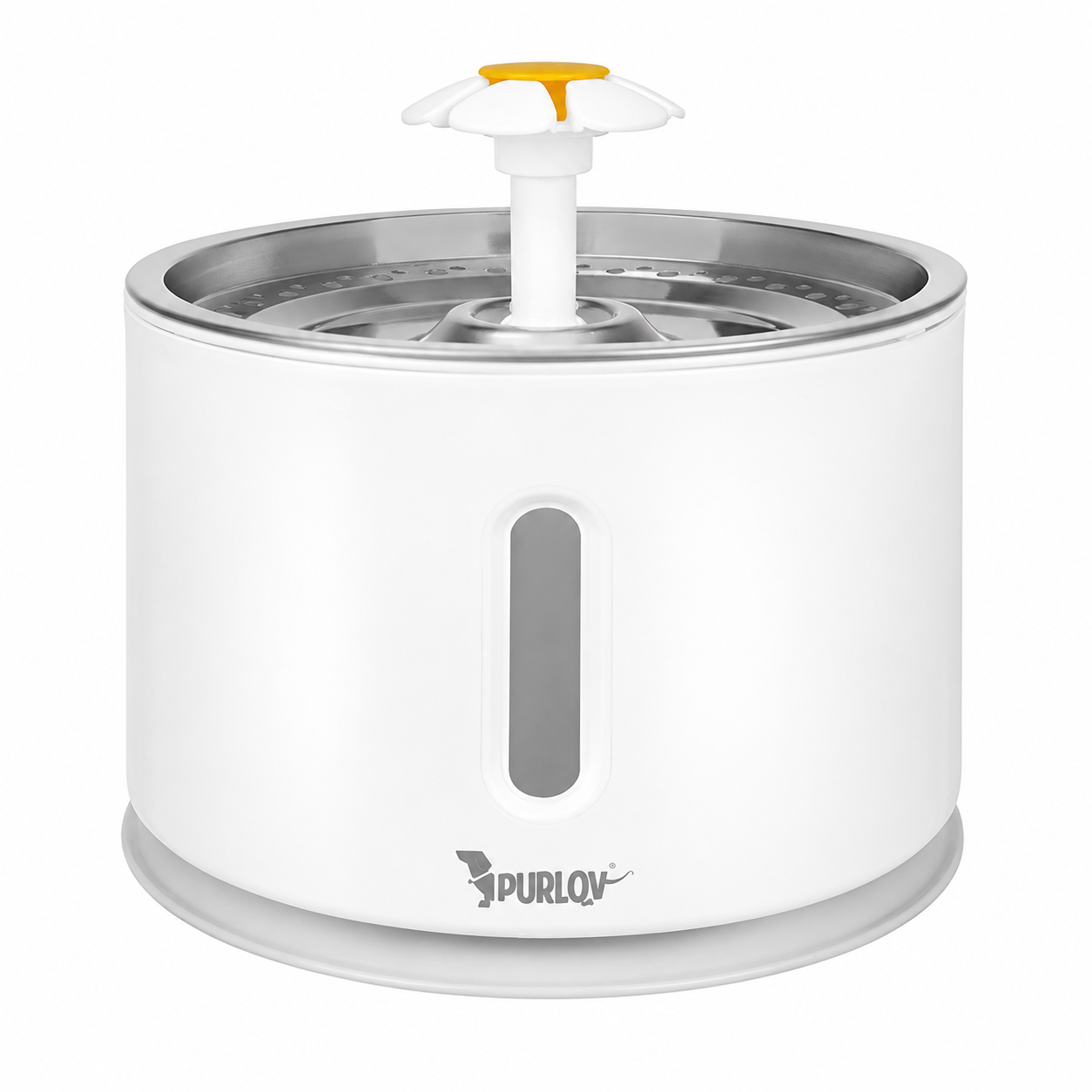 Автоматична поїлка-фонтан Purlov 27856 2,4 л з фільтром LED USB для котів і собак Автоматична поїлка-фонтан Purlov 27856 2,4 л з фільтром LED USB для котів і собак