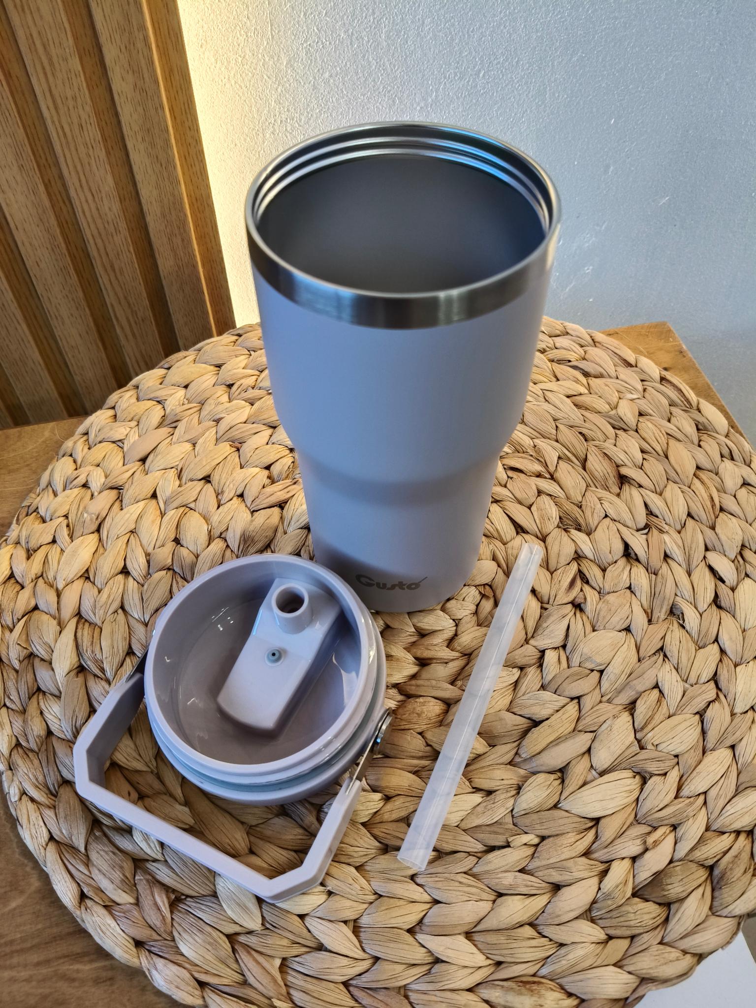 Термочашка с трубочкой Gusto Индиго 600 мл Серо-лавандовый - фото 7 Термочашка с трубочкой Gusto Индиго 600 мл Серо-лавандовый - фото 7