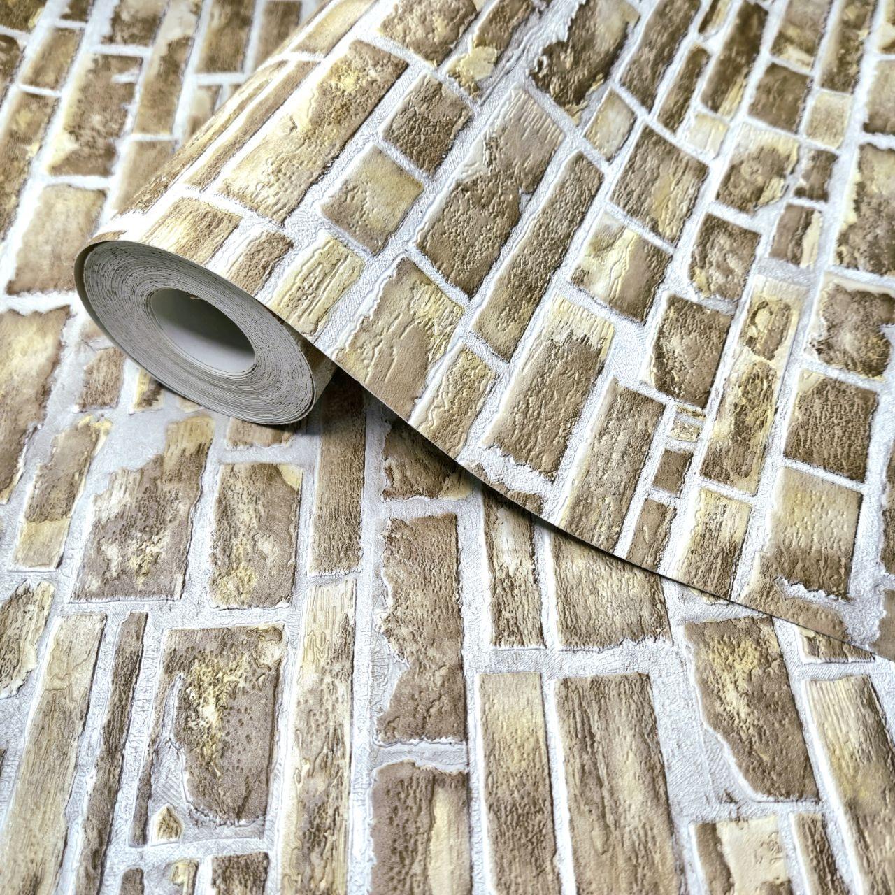 Обои виниловые Славянские обои 5676-12 под кирпич для гостиной/кухни/коридора 10,05x0,53 м (2499697358) Обои виниловые Славянские обои 5676-12 под кирпич для гостиной/кухни/коридора 10,05x0,53 м (2499697358)