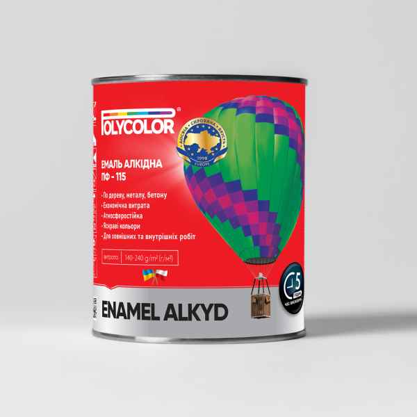 Эмаль алкидная для ремонта Polycolor ПФ-115 0,9 кг Черный (31990705) Эмаль алкидная для ремонта Polycolor ПФ-115 0,9 кг Черный (31990705)