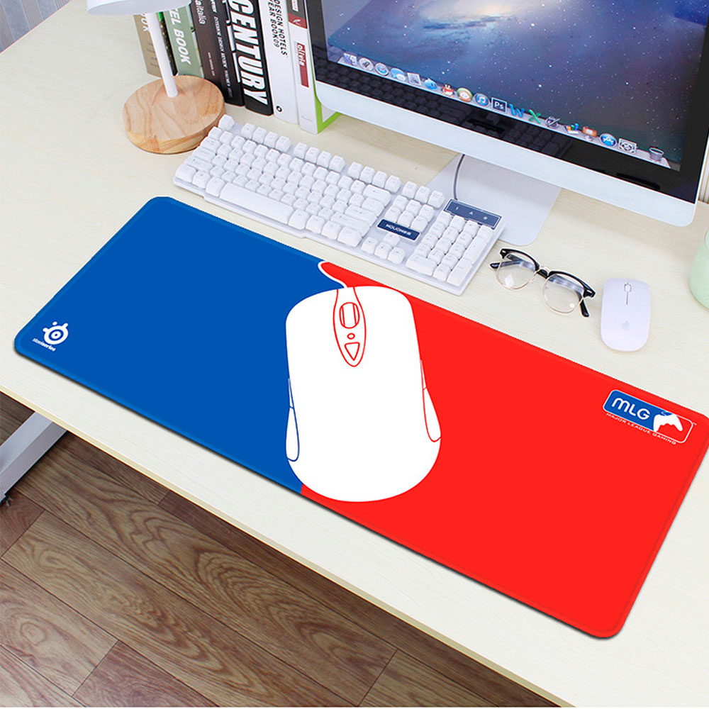 Коврик игровой тканевый MLG профессиональный боковая прошивка 3 мм Синий (YUT_V4573)