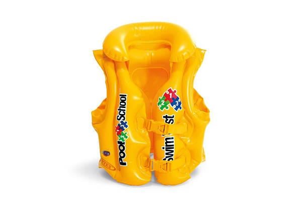 Надувной жилет детский Pool School Intex58660 Школа плавания 50x47 см (24027085)