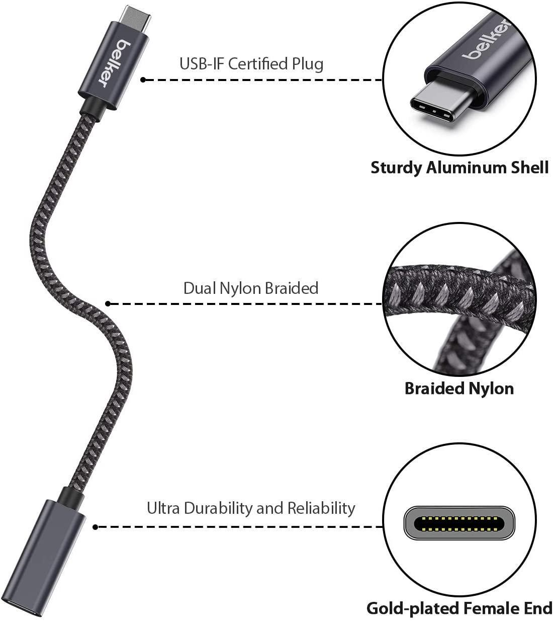 Подовжувальний кабель USB C Belkertech (1652339493) - фото 2 Подовжувальний кабель USB C Belkertech (1652339493) - фото 2