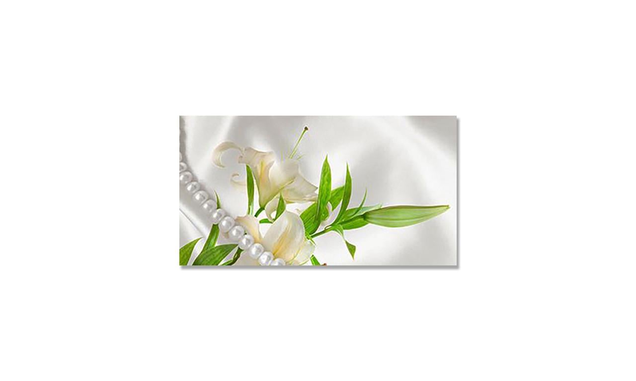 Наклейка виниловая на стол Zatarga Лилии и Жемчуг 650х1200 мм (1267839519)