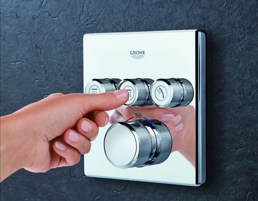 Термостат прихованого монтажу на 3 споживача Grohe Grohtherm SmartControl (29126000) - фото 9 Термостат прихованого монтажу на 3 споживача Grohe Grohtherm SmartControl (29126000) - фото 9