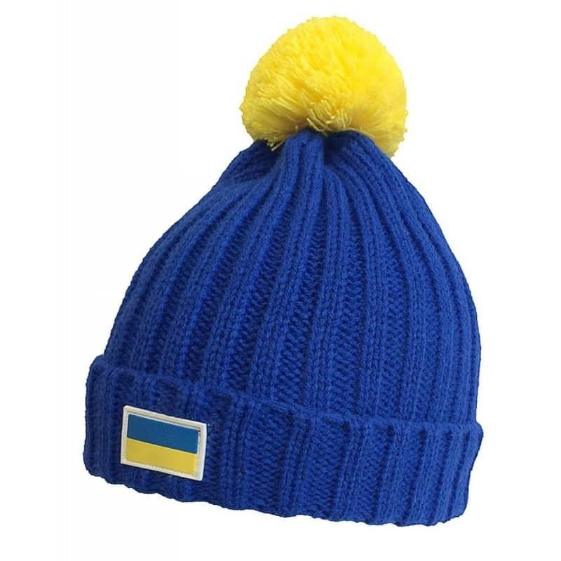 Шапка акриловая патриотическая 5500-11-UA