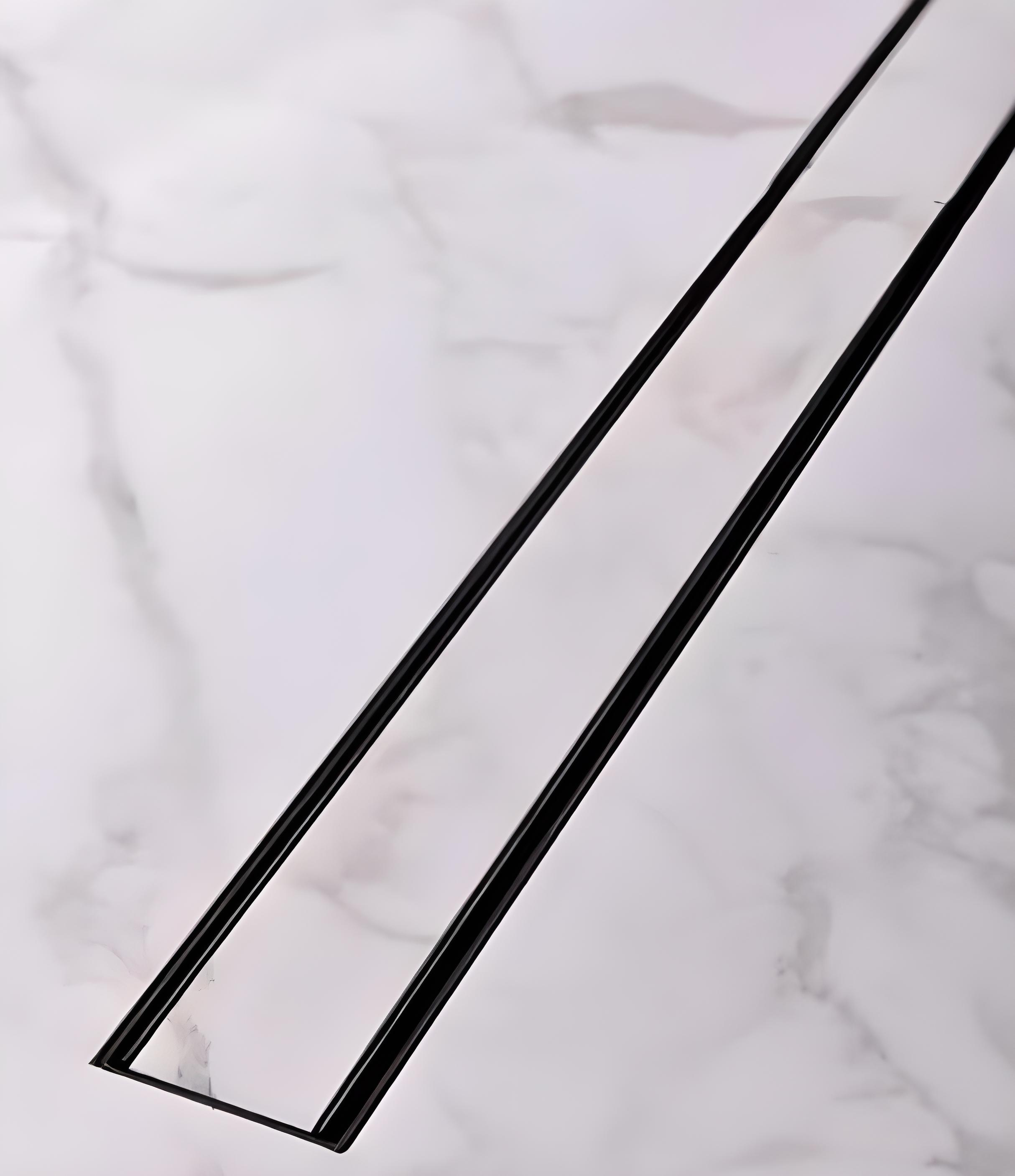 Трап-канал душевой с сухим сифоном 650 мм Черный (CH 650 KС)