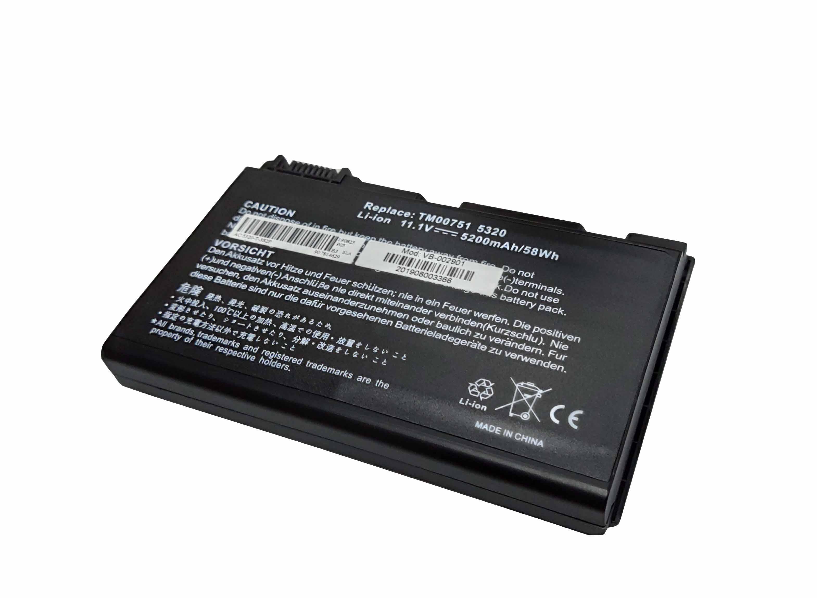 Аккумулятор для ноутбука Acer TM00741 Extensa 5210 11.1V 5200 mAh (002901) Аккумулятор для ноутбука Acer TM00741 Extensa 5210 11.1V 5200 mAh (002901)