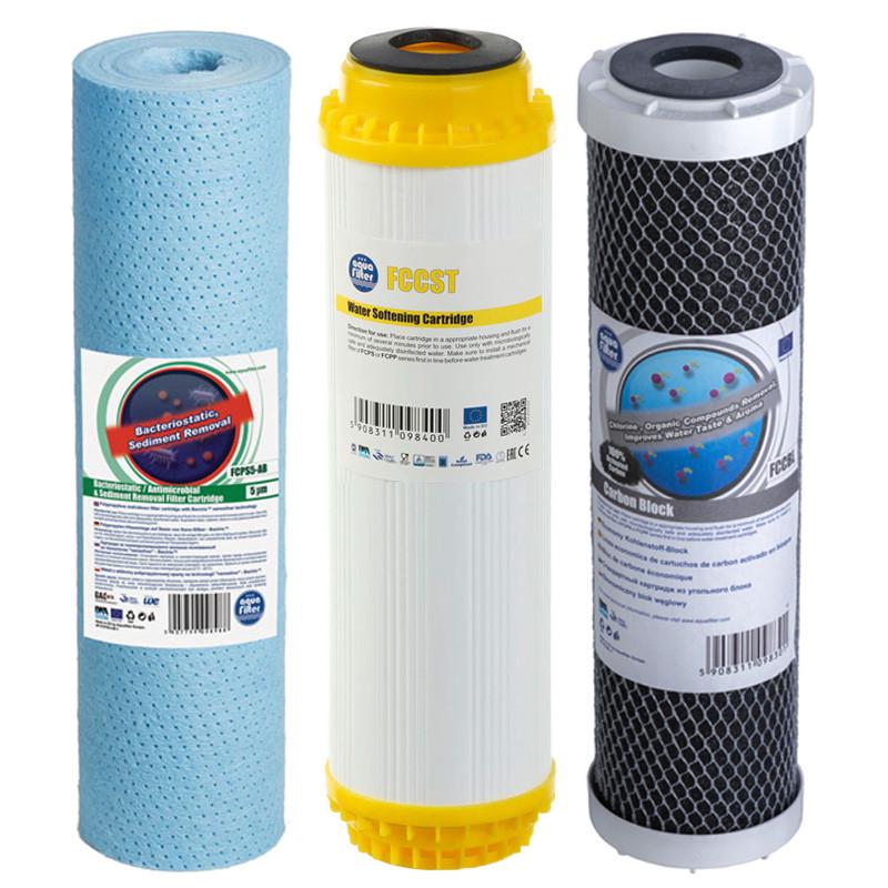 Набор картриджей Aquafilter очистка и умягчение антибактериальный (1877530563)