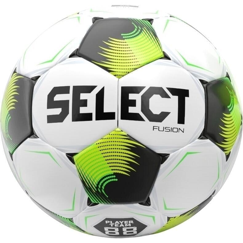 Футбольный мяч Select FUSION V26 бело-черно-салатовый Размер 5 385417-762