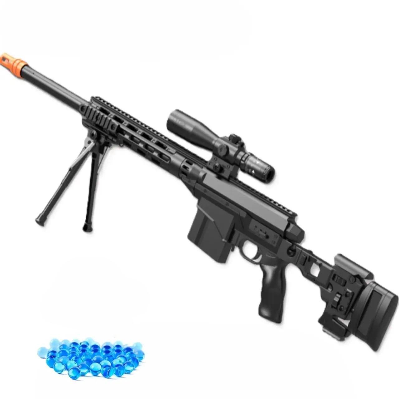 Винтовка игрушечная на орбизах на аккумуляторе и 1000 орбизов 97 см Черный (DM5)