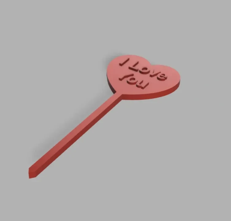 Декоративная табличка Heart Sign Decoration 15 см 3D-печать