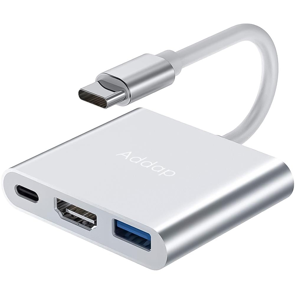 Хаб USB Type-C Addap MH-06 3в1