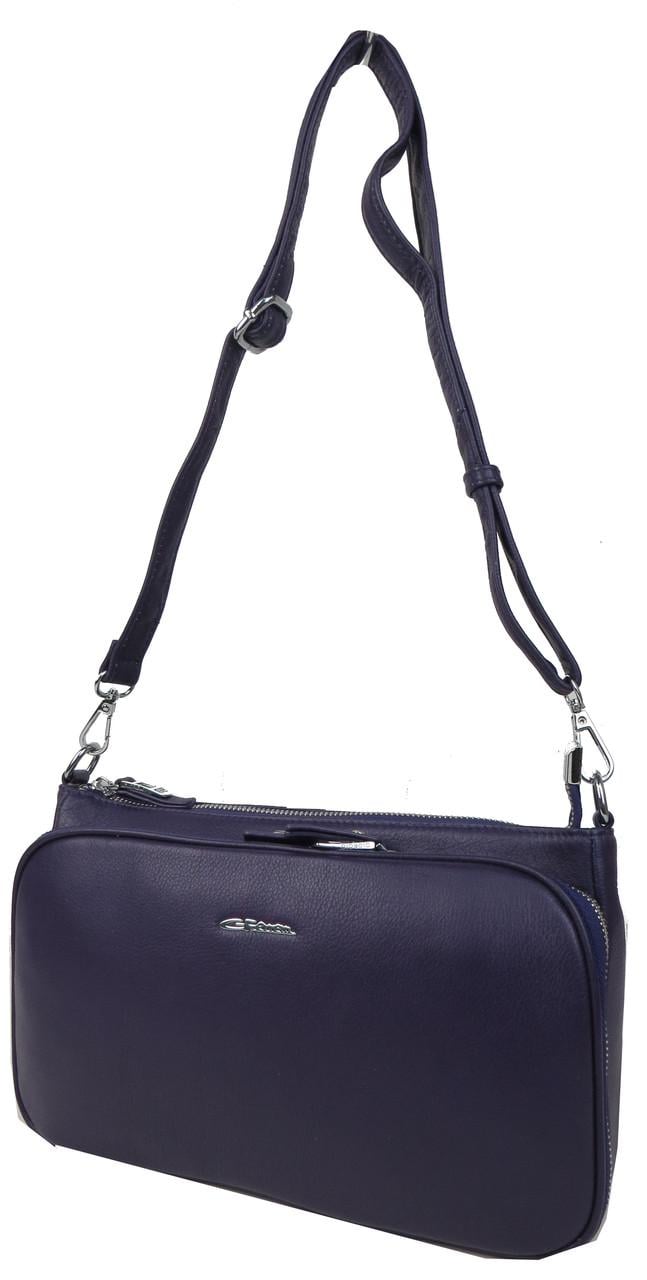 Сумка наплечная женская кожаная Giorgio Ferretti 0318q37 Фиолетовый Сумка наплечная женская кожаная Giorgio Ferretti 0318q37 Фиолетовый
