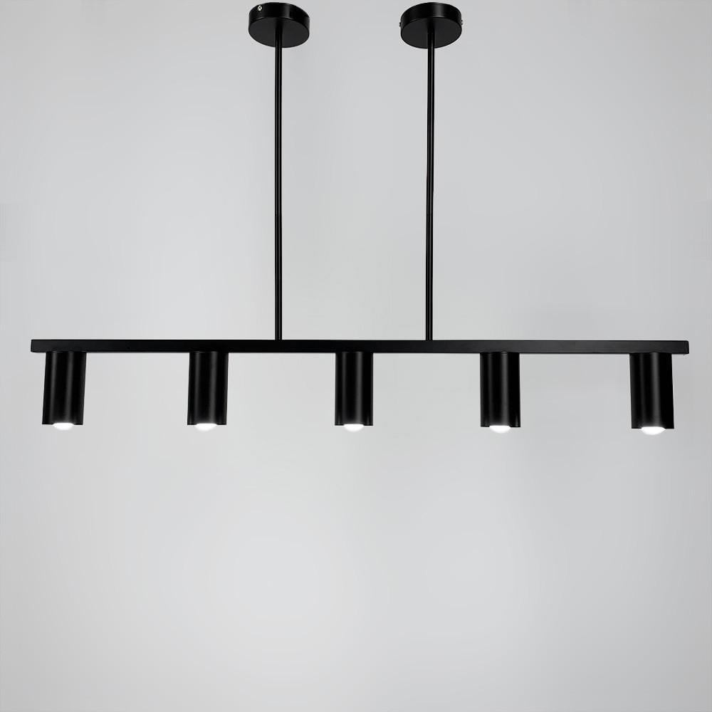 Люстра удлиненная Baliko с 5 спотами Черный (MJ119/5 BK)