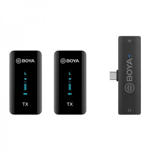 Мікрофон бездротовий BOYA BY-XM6-S6 цифровий для телефона подвійний 100 м (1864821176)