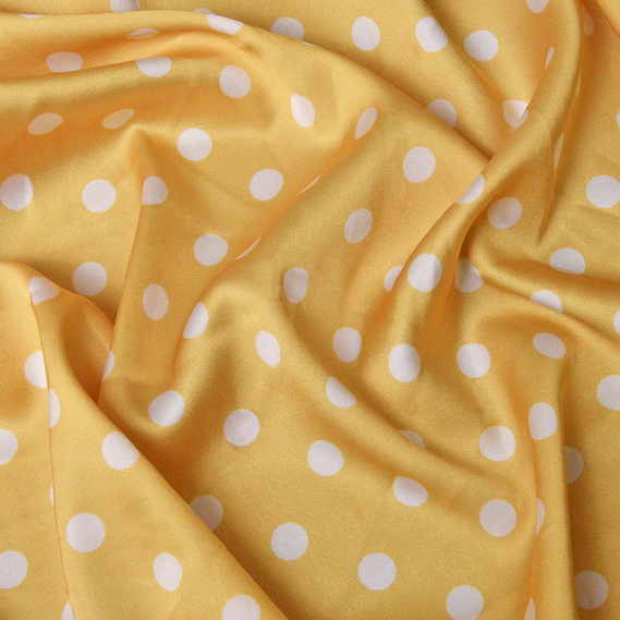 Ткань атлас IDEIA Горошек 1,5 м Груша (2200004174396)