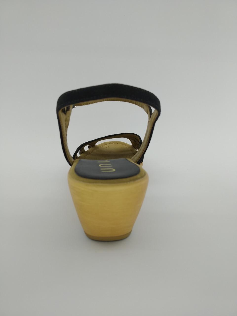 Босоніжки жіночі на танкетці Unisa №06 р. 40/26 см Чорний (984501279) - фото 4 Босоніжки жіночі на танкетці Unisa №06 р. 40/26 см Чорний (984501279) - фото 4