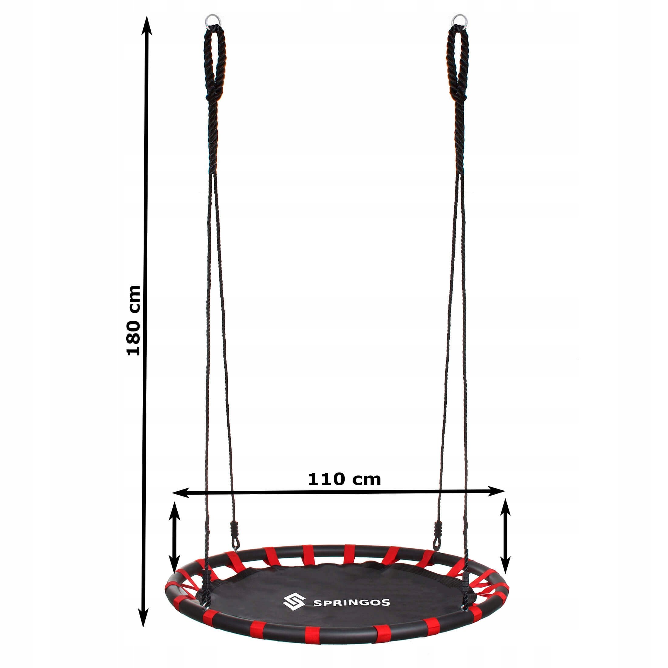 Качели-гнездо круглые Springos 110 см (NS005) - фото 3