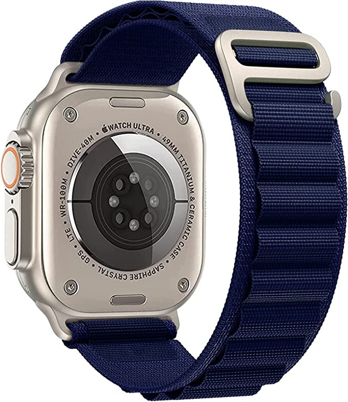 Ремінець тканинний Alpine Loop для Apple Watch 42/44/45/49 мм series Ultra/SE/8/7/6/5/4/3/2/1 Navy Blue (212-00543)