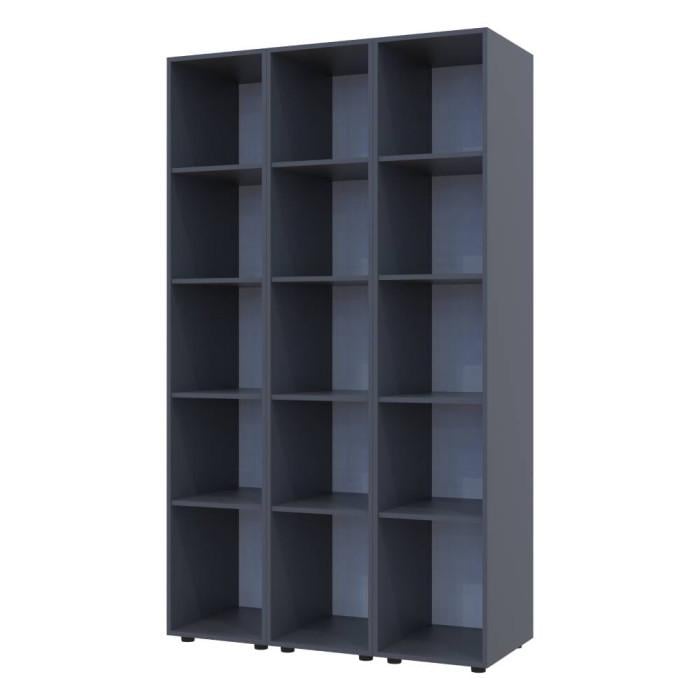 Шкаф-пенал для одежды Doros Гелар-3 3 Зеркала 117х49,5х203,4 см Графит (DRS-011126) - фото 2