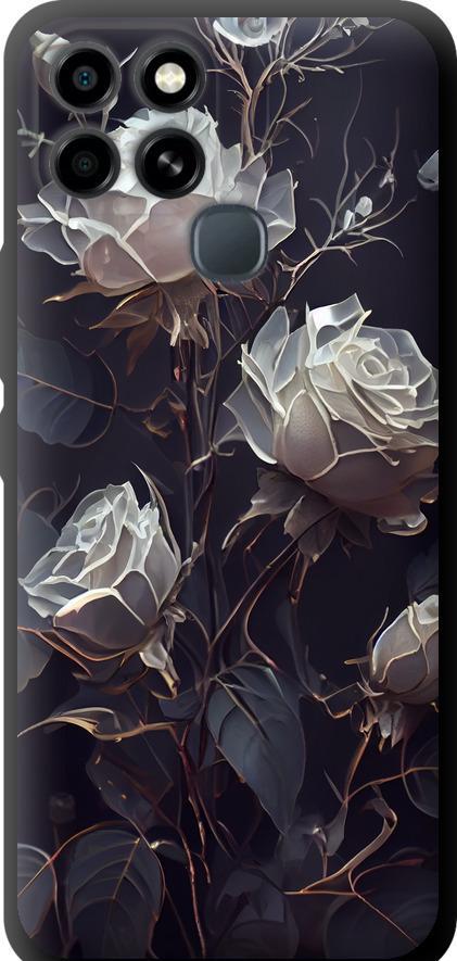 Чехол на Infinix Smart 6 Розы 2 (5550b-2758-42517) Чехол на Infinix Smart 6 Розы 2 (5550b-2758-42517)