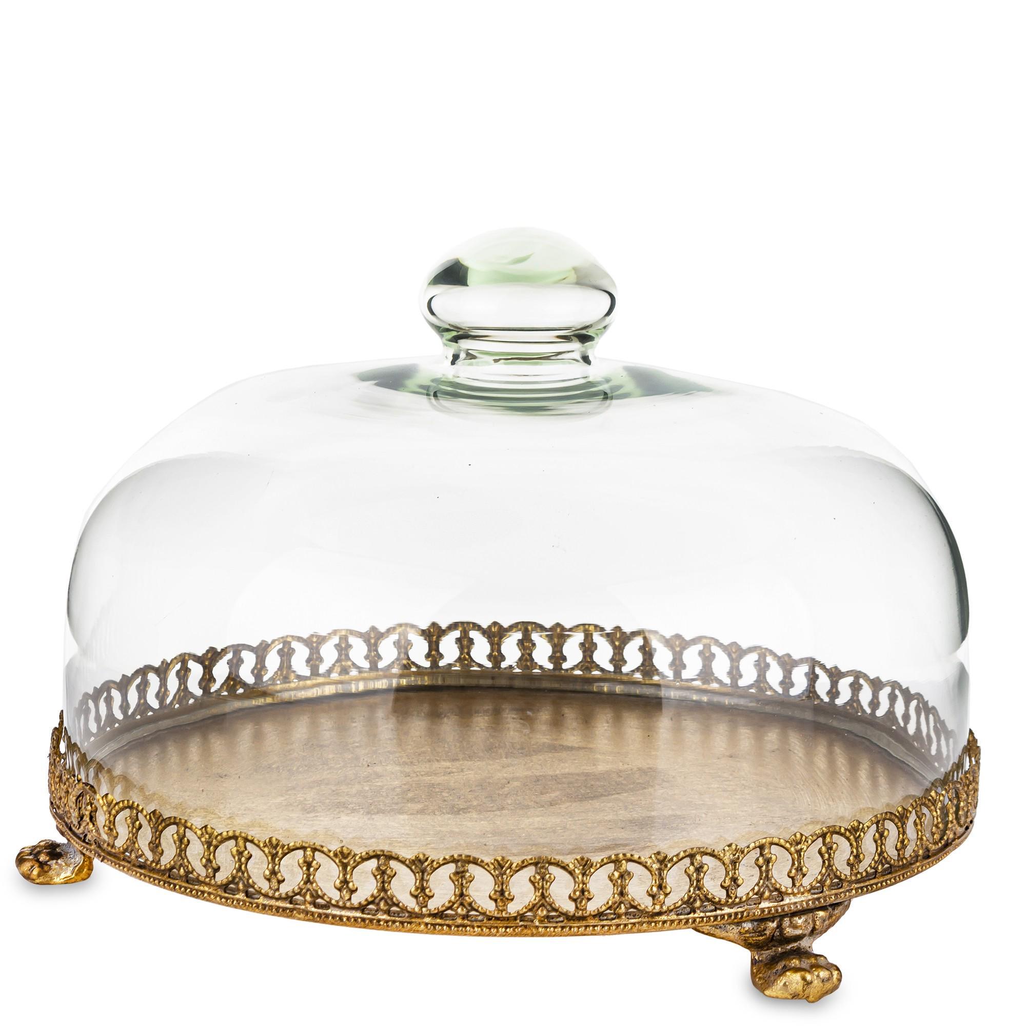 Таця ручної роботи Antyk з скляною кришкою 18x25x25 см (157666) - фото 7