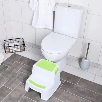 Детская подставка-ступенька антискользящее покрытие 27х32х36 см Салатовый