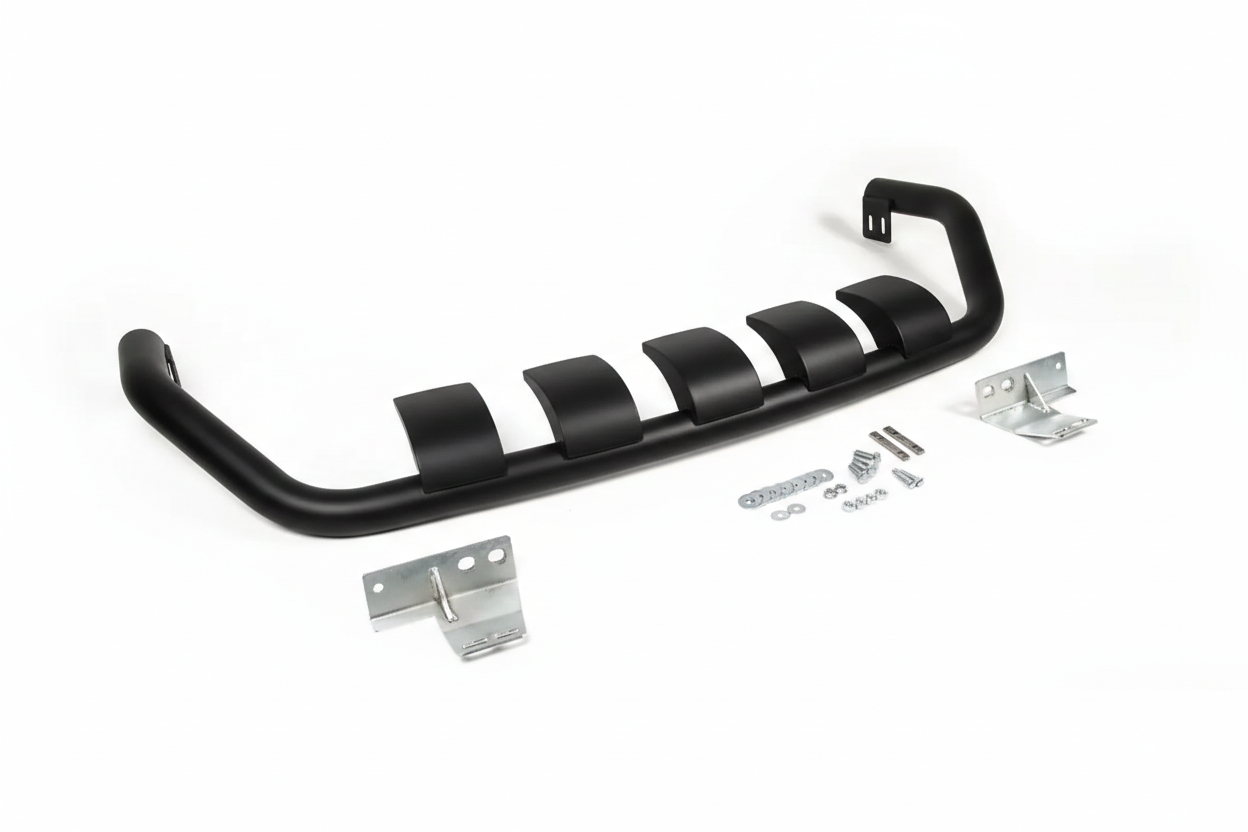 Задняя защита CAN Gronder для Lexus LX570/450d 2008-2022 гг. нержавеющая сталь Черный (187741)