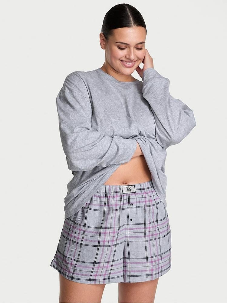 Піжама жіноча Victoria's Secret Short Tee-ama Set M Сірий (2984006432)