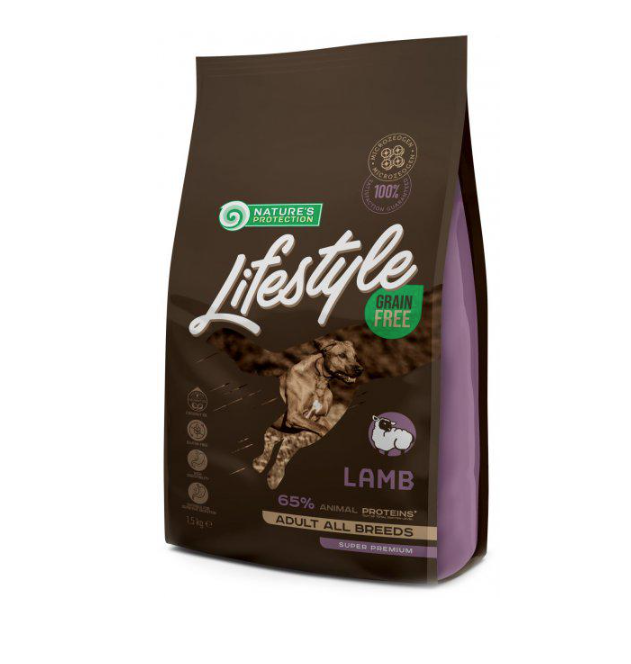 Корм сухий Lifestyle Grain Free Lamb All Breeds з ягням для дорослих собак усіх порід 1,5 кг