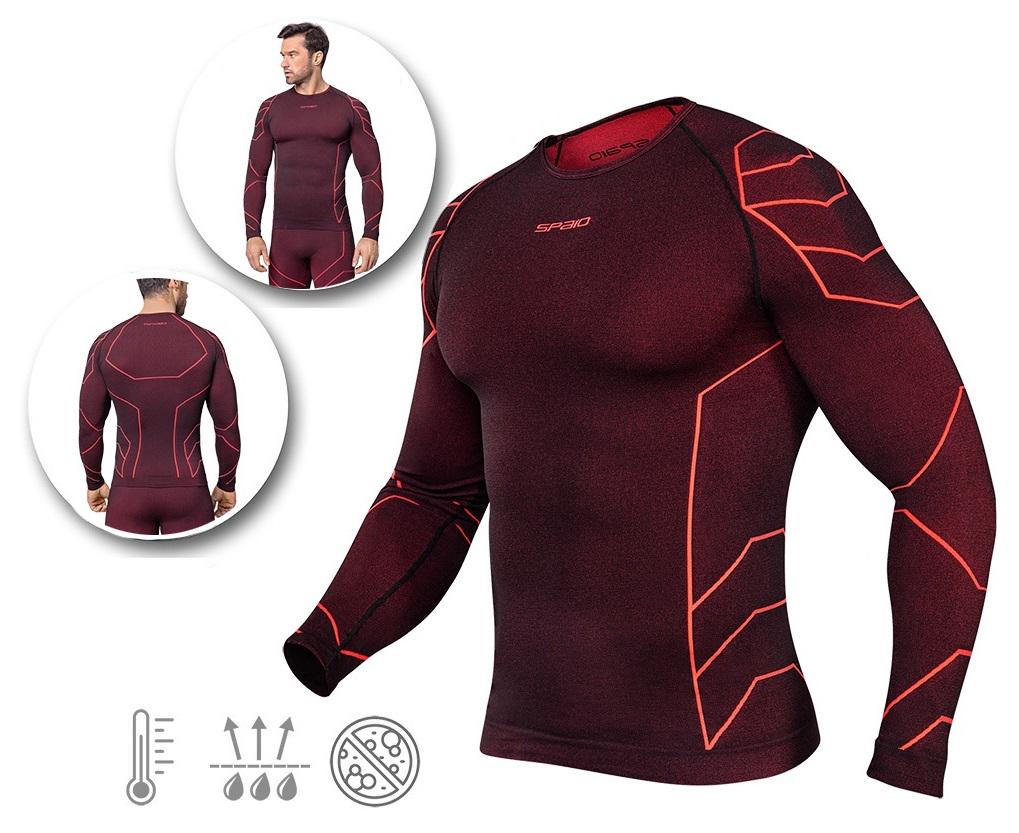 Термокофта чоловіча Spaio Rapid Mns Long Sleeve Top XL Black/Red (SP-RPD1-BLKRD-XL) - фото 2