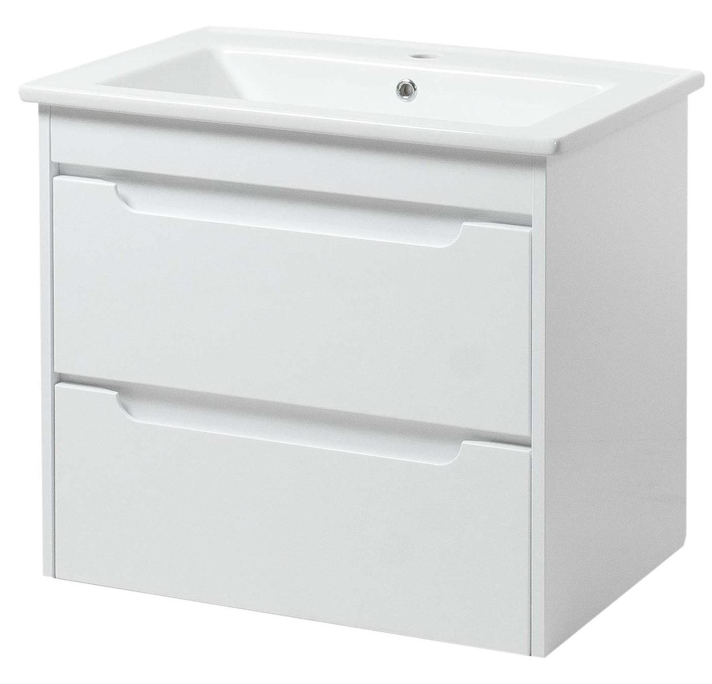 Тумба ЮВВИС Valencia ТП-2 Д 65 см с умывальником Vesta White (14770154)